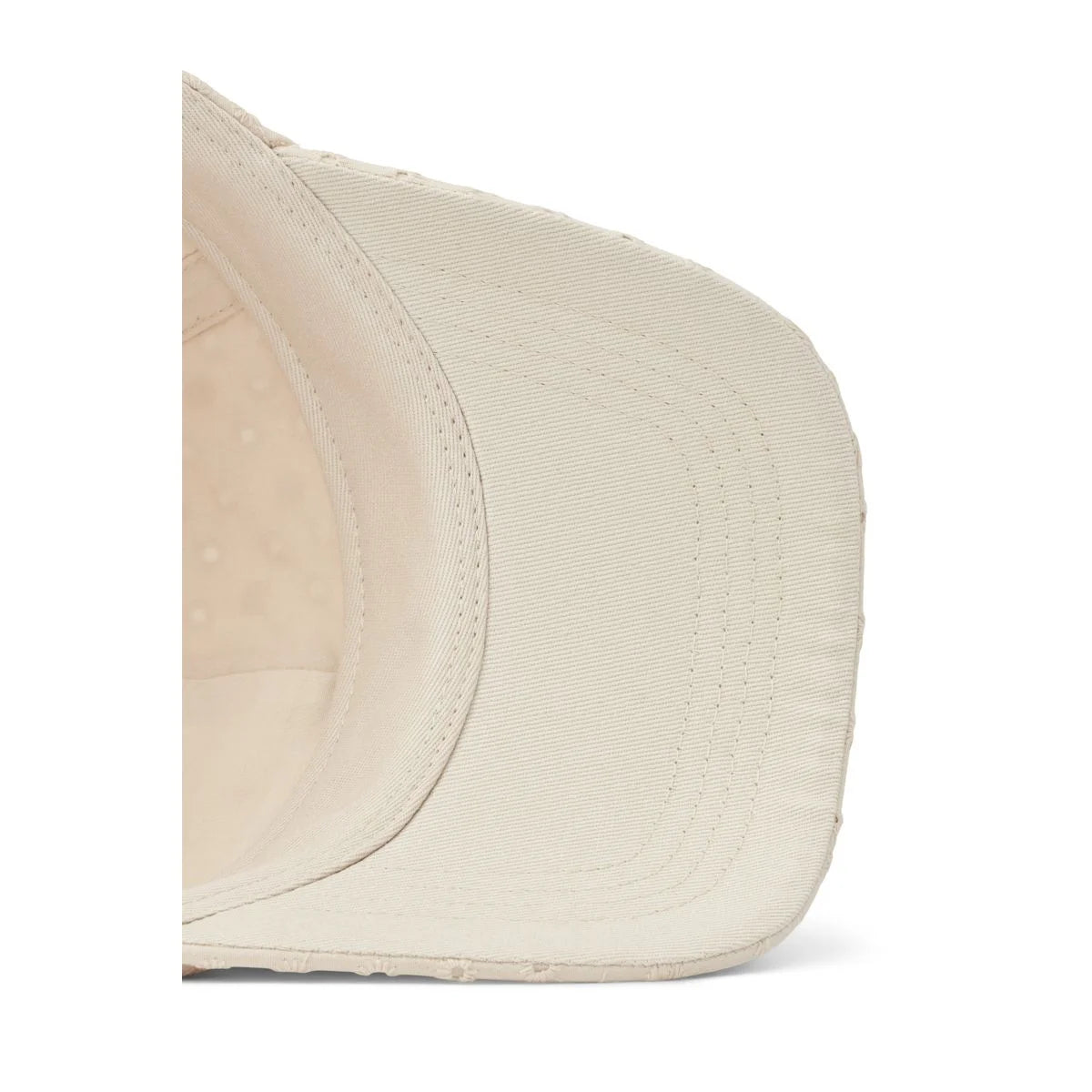 Innenansicht des beigen Baseballcaps Anglaise Cap Danny Sandy