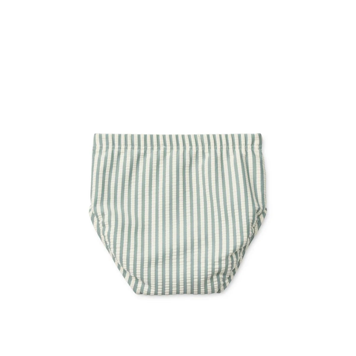 Baby Schwimmhose Anthony Peppermint Sandy mintgrün-weiß gestreift Rückseite
