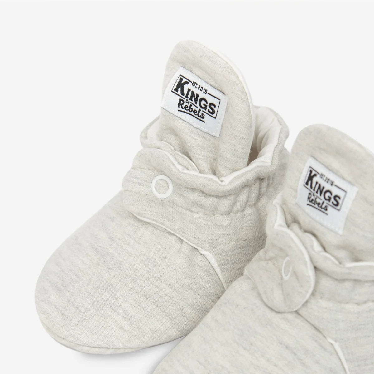 Grau Babybooties aus Baumwolle mit Anti-Rutsch-Sohle für 12-24 Monate