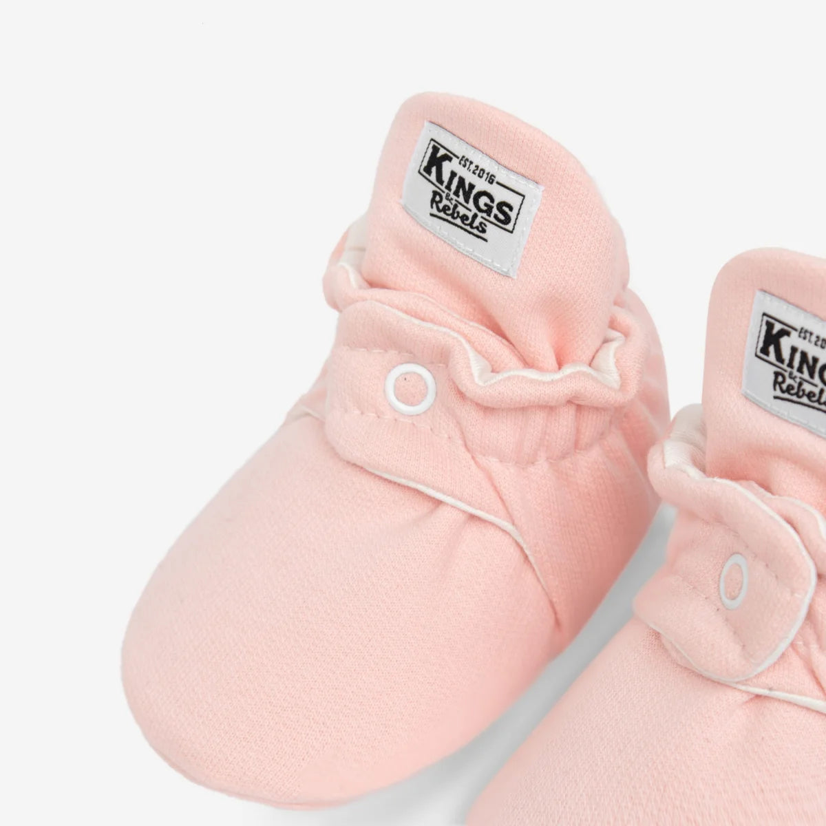Rosa Babybooties aus Baumwolle mit Grip für 12 bis 24 Monate