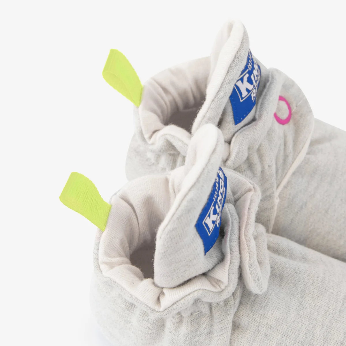 Graue Fanghandschuhe für Fencing auf Produktseite Booties Cotton Orginal 0-12 Monate