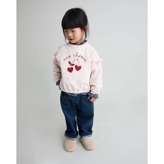 Búho Chérie Sweatshirt Cream Pink