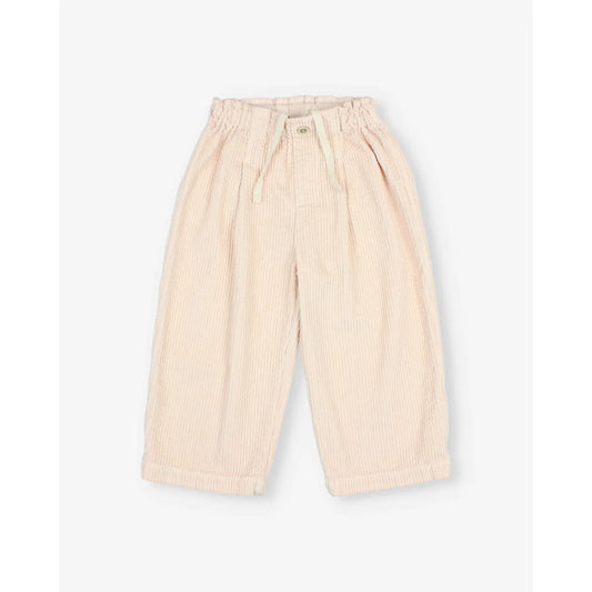 Búho Corduroy Girly Pants Cream Pink