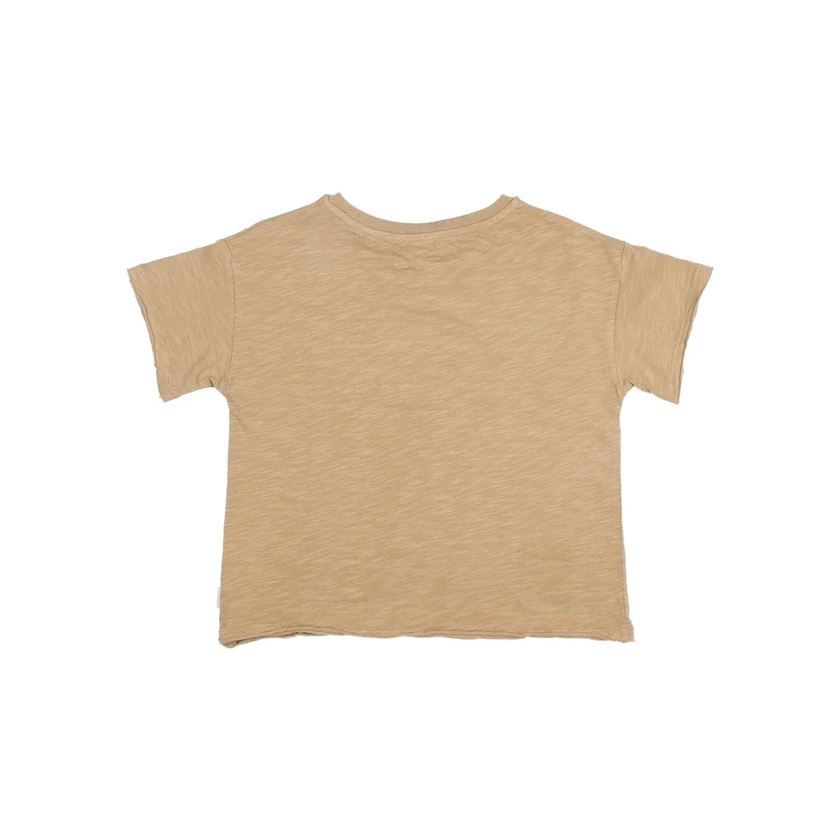 Beige Rib-Collar Crop-Top Safari Discovery Print nachhaltige Babykleidung Schweiz