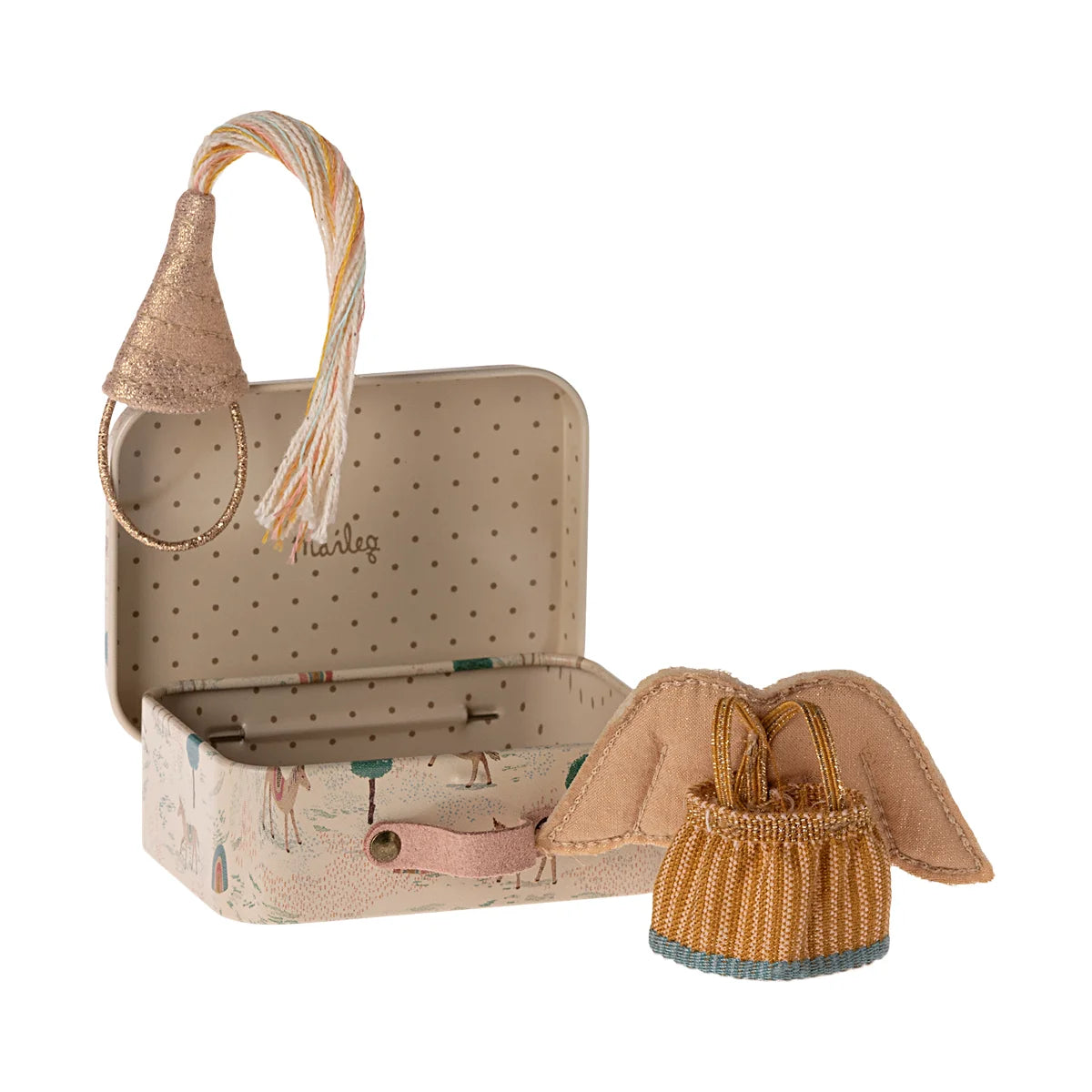 Miniaturkoffer mit Accessoires für Feenkleid im Koffer von Kleine Schwester Maus