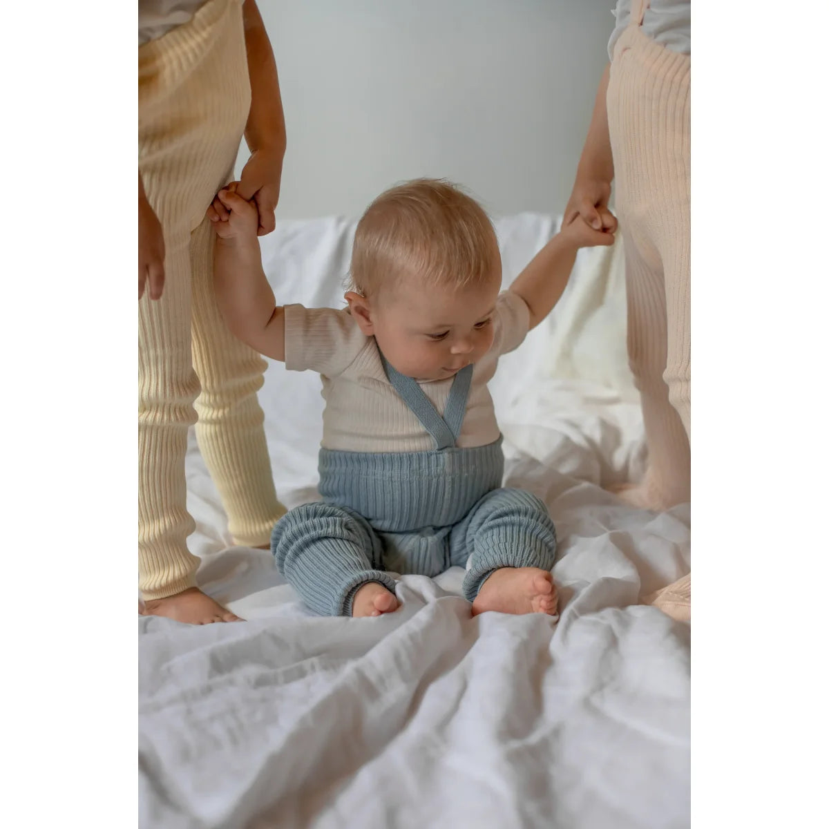 Collants Hippy sans pieds avec bretelles | Misty Blue