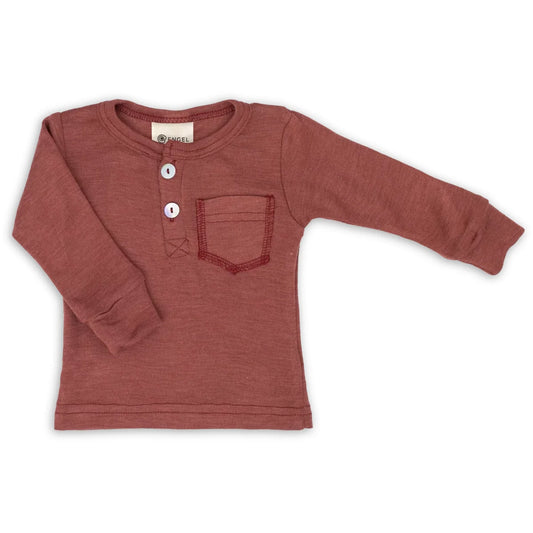 Engel Longsleeve – Olive + Kupfer – Ansicht 2