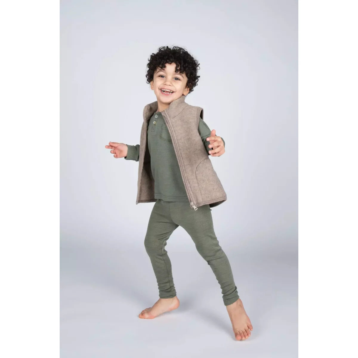 Engel Longsleeve – Olive + Kupfer – Ansicht 5