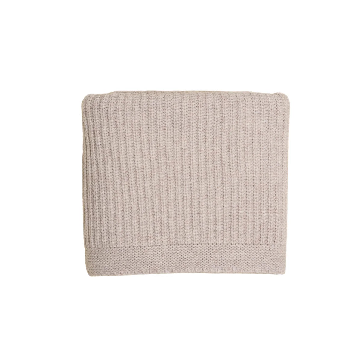 Merino Knitted Blanket Kiki | Soft Beige