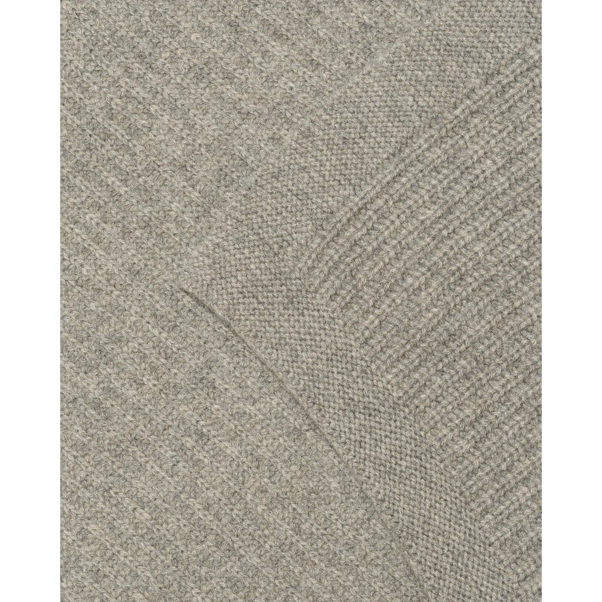 Couverture tricotée en mérinos Kiki | Stone