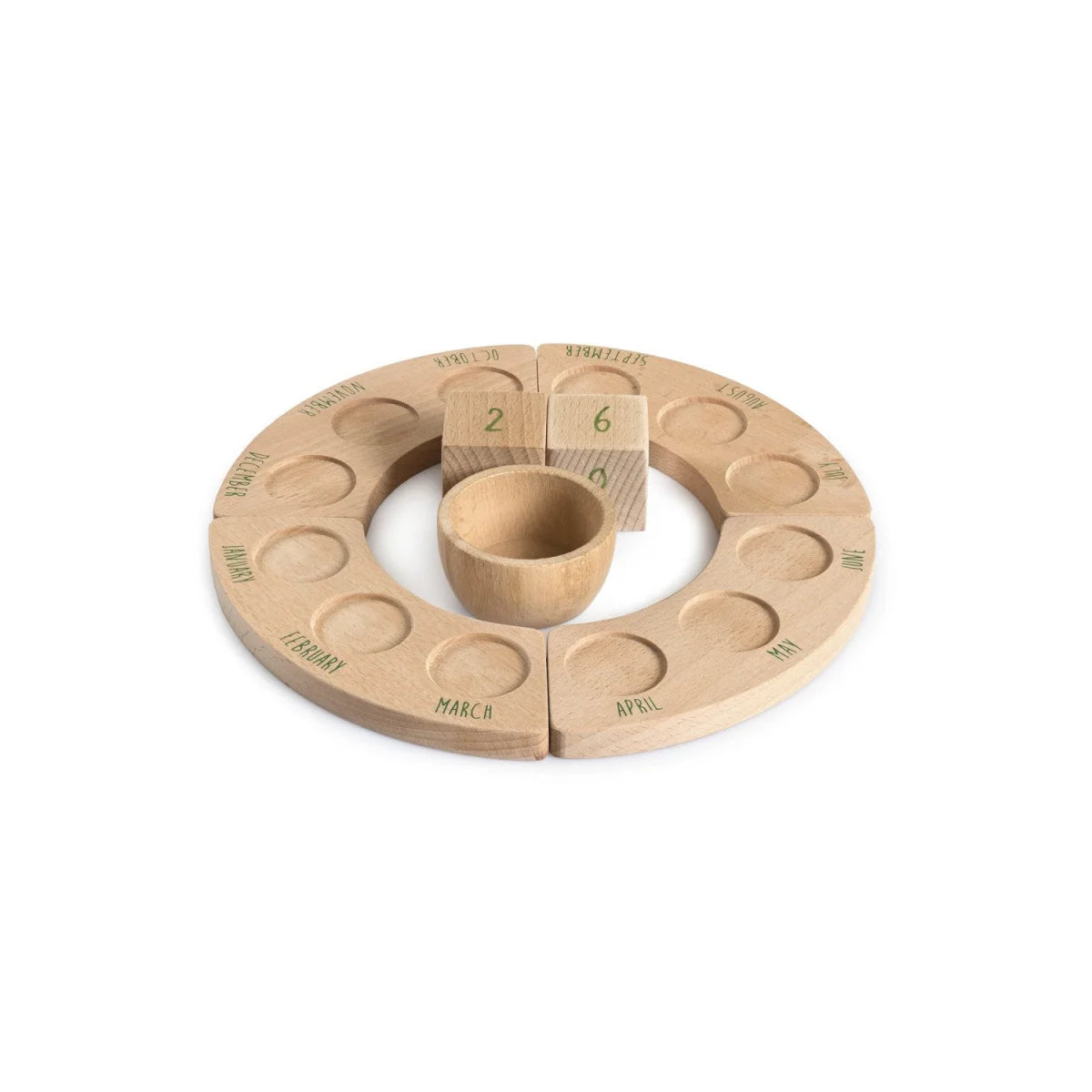 GRAPAT Platforms, Dice + Bowl Perpetual Calendar (Jahreskalender) in div. Sprachen