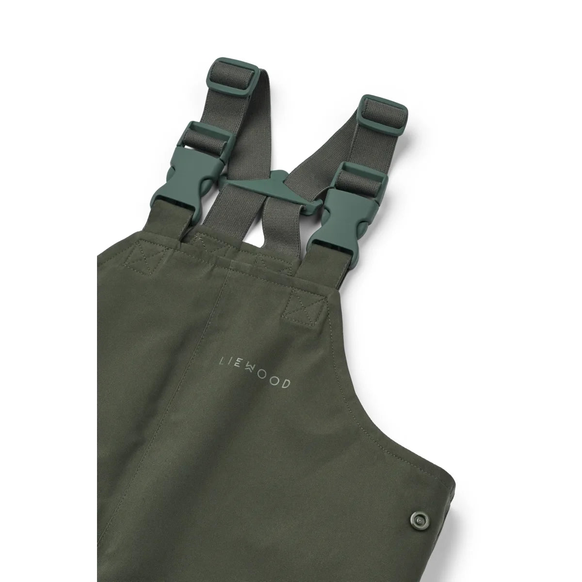 Olive-grüne Regenbekleidungsset Manu mit verstellbaren Trägern, Hunter grün