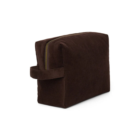 Rib Puffy Kosmetiktasche | Dark Brown