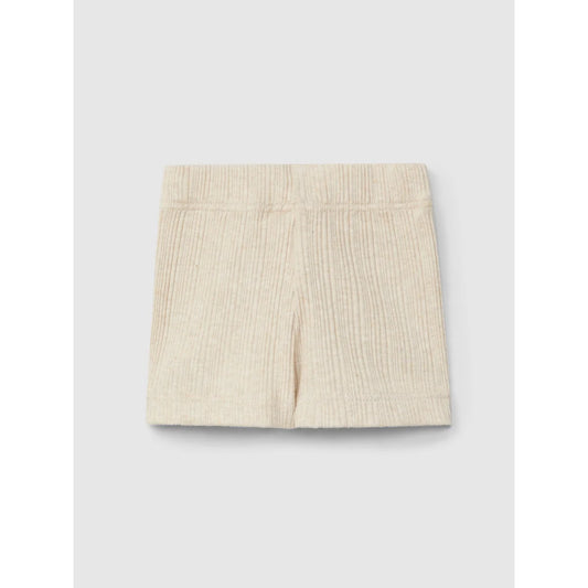 Texturierte beigefarbene Shorts von Ribbed - Jersey Shorts | natur