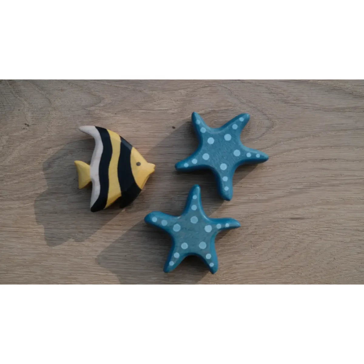 Handgemalte Keramik-Fisch- und Seestern-Ornamente Seestern