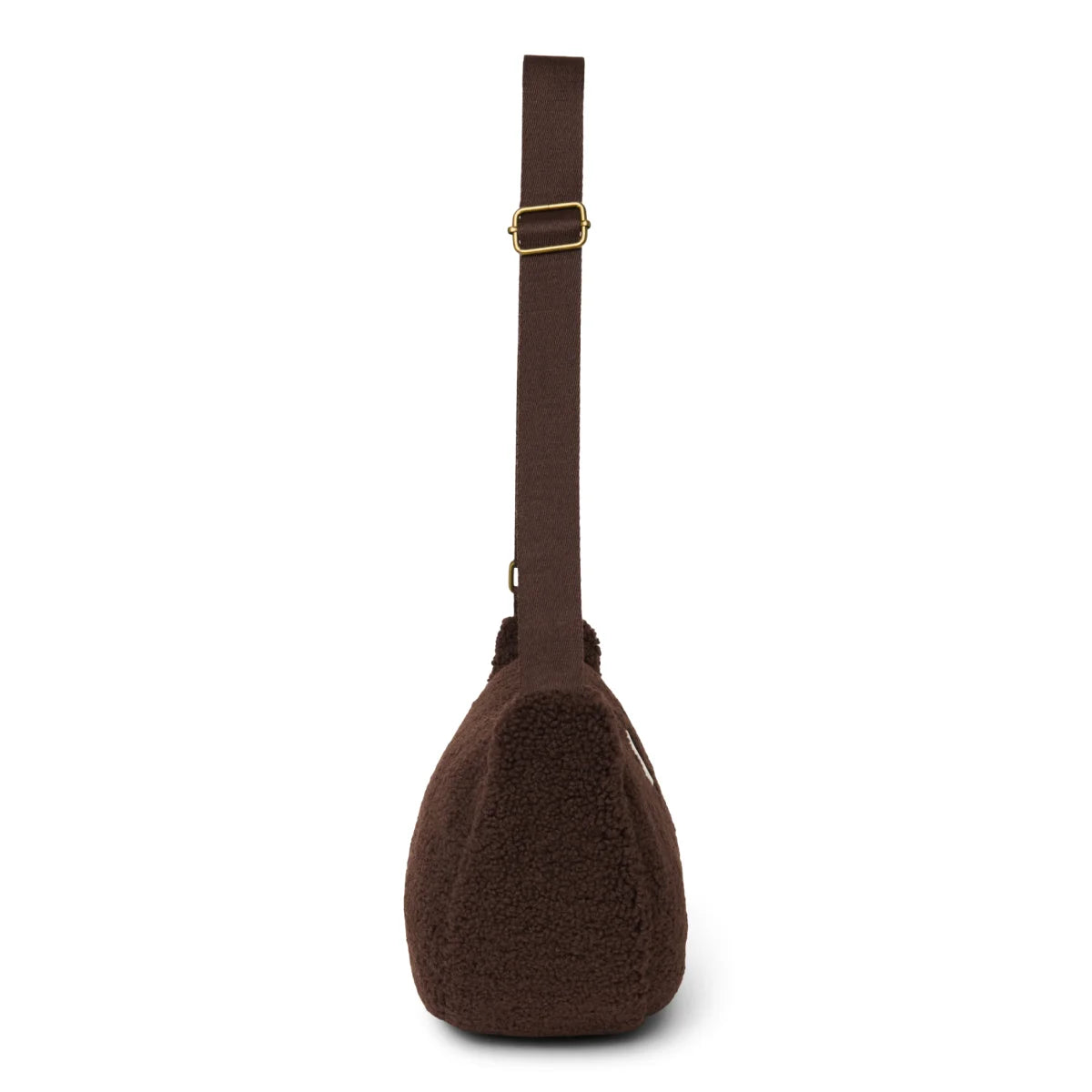 Teddy Adult Fanny Pack Chocolate quer über dem Körper getragen