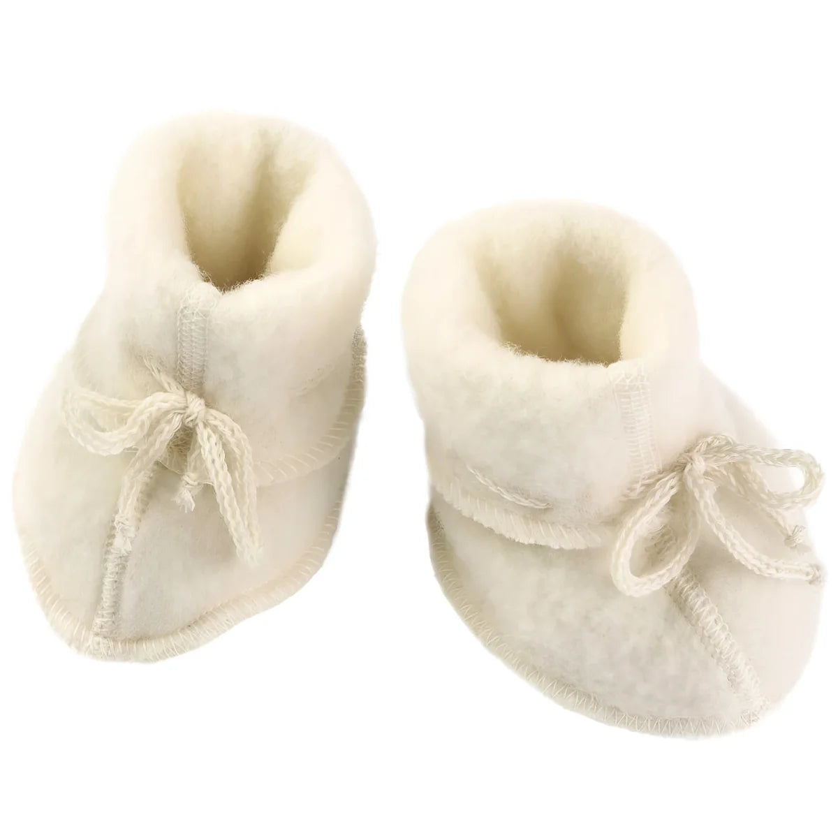 Engel Wollfleece Babyschühchen in Natur