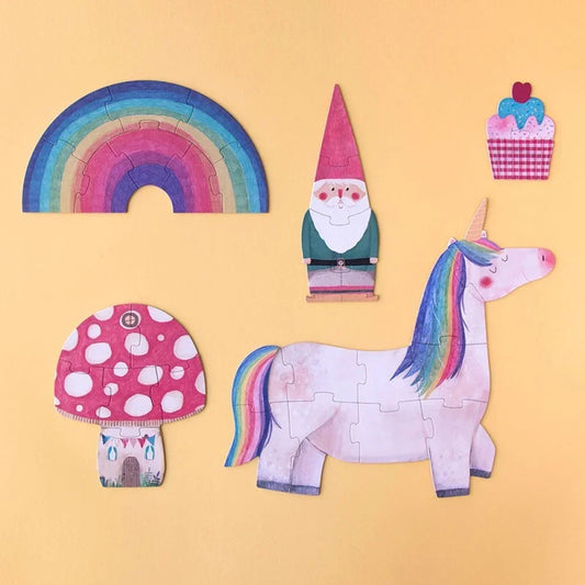 Fünf bunte verspielte Holzpuzzles für nachhaltige Kindheitsmomente bei Littlies + mums