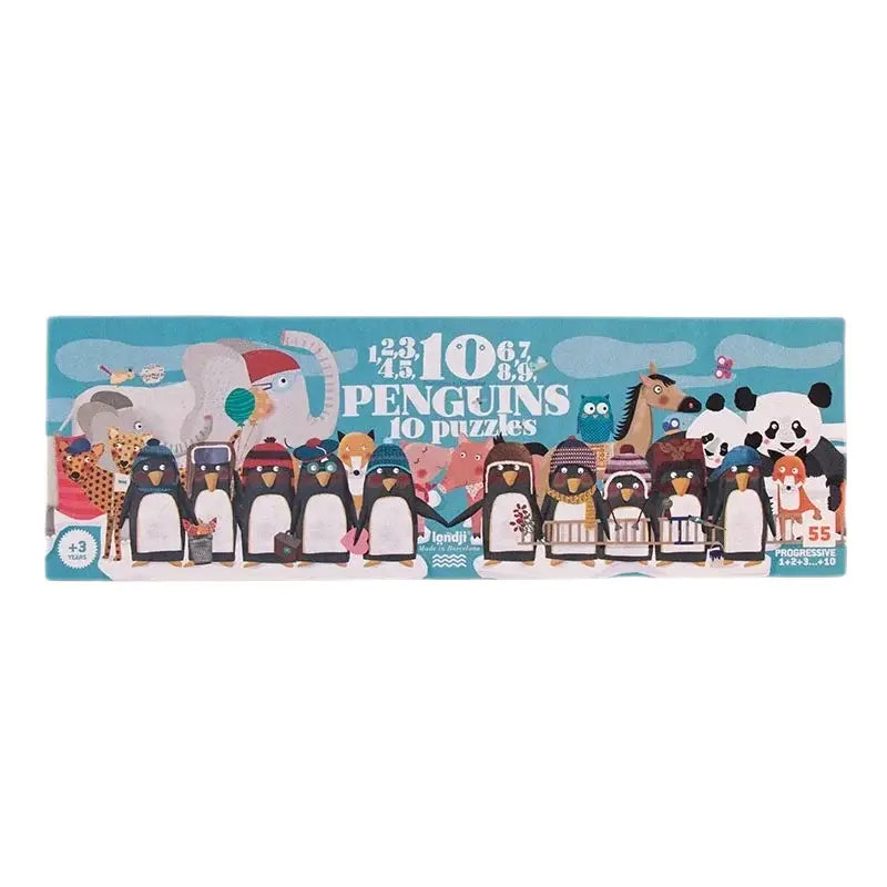 Londji puzzle 10 Pingouins chez Littlies + mums