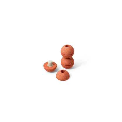 MODU 3x Schaumstoffbälle in Burnt Orange und Dusty Green