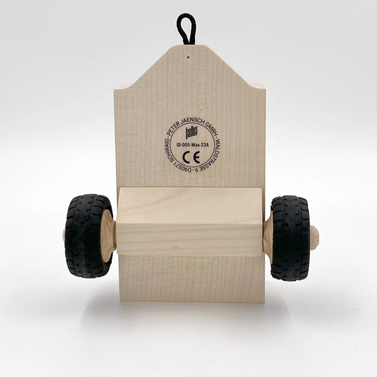 Holzspielzeugwagen mit schwarzen Rädern für Anhänger MAX Zubehör
