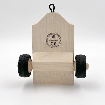 Holzspielzeugwagen mit schwarzen Rädern für Anhänger MAX Zubehör
