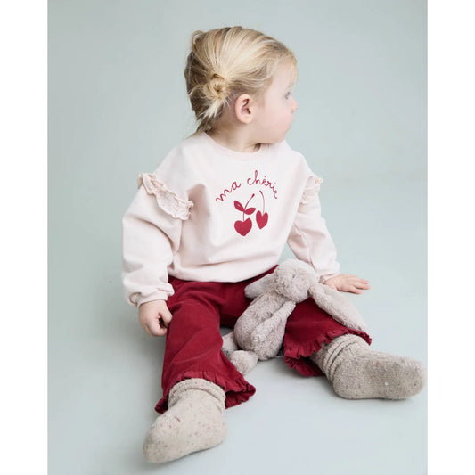 Búho Baby Chérie Sweatshirt Cream Pink