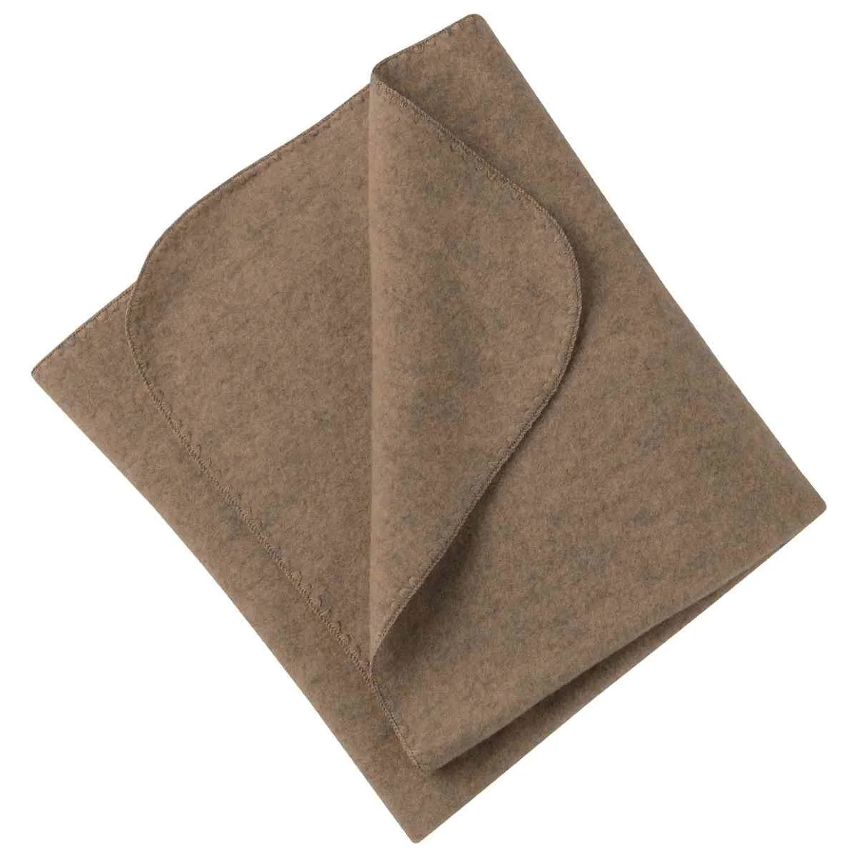 Engel Baby-Decke Wollfleece in Walnuss Melange