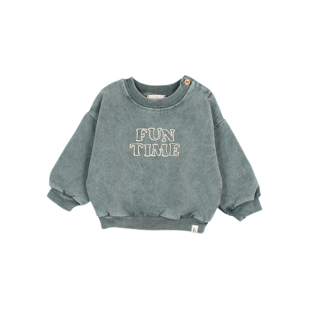 Búho Baby Fun Sweatshirt in Salte Green or Nude