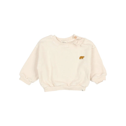 Búho Baby Hibernation Sweatshirt in Ivory or Alpine Green