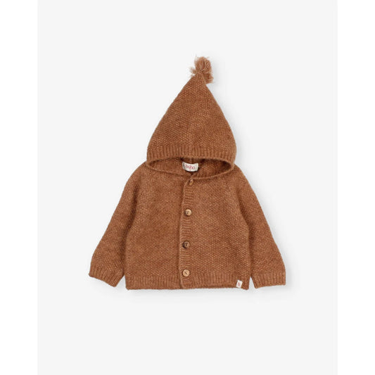 Búho Baby Hood Cardigan Cookie
