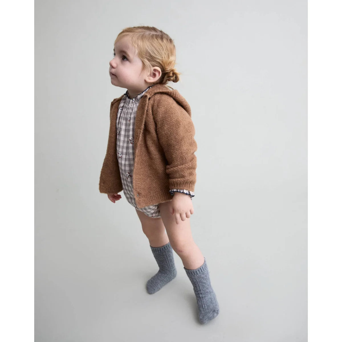 Búho Baby Hood Cardigan Cookie