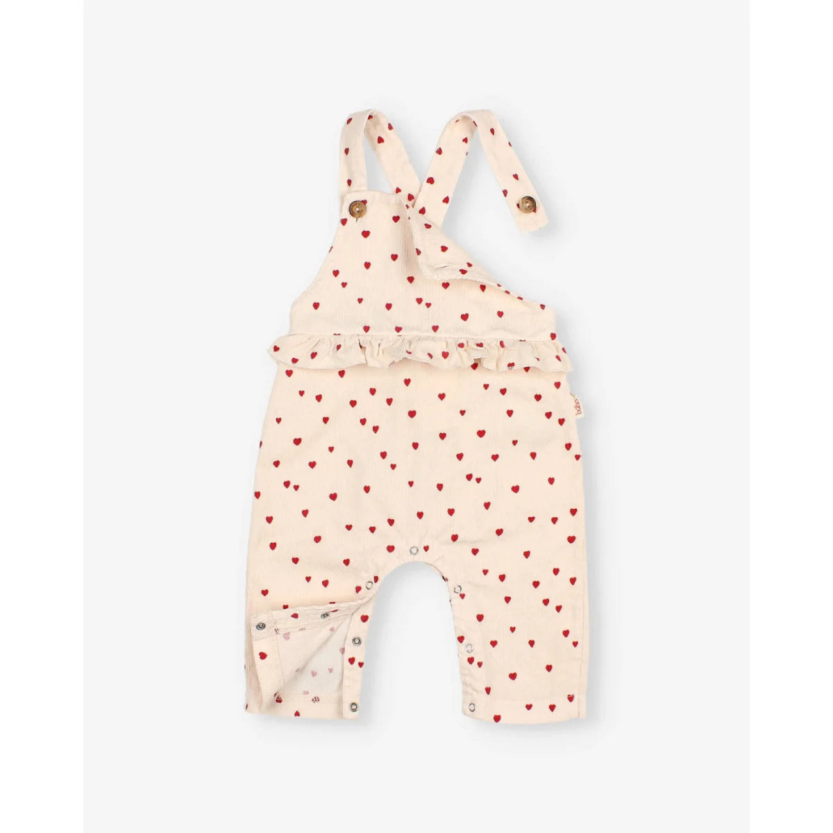 Búho Baby Mini Cuore Latzhose Cream Pink