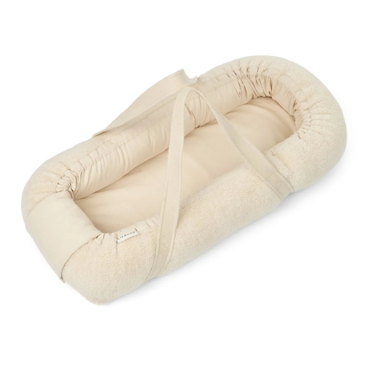 Beige Baby Nest GRO Fleece mit Trageträgern für Säuglinge