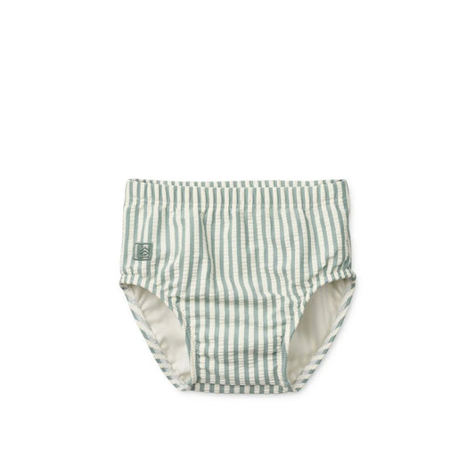 Baby Schwimmhose Anthony Peppermint Sandy, minzgrün-weiss gestreift