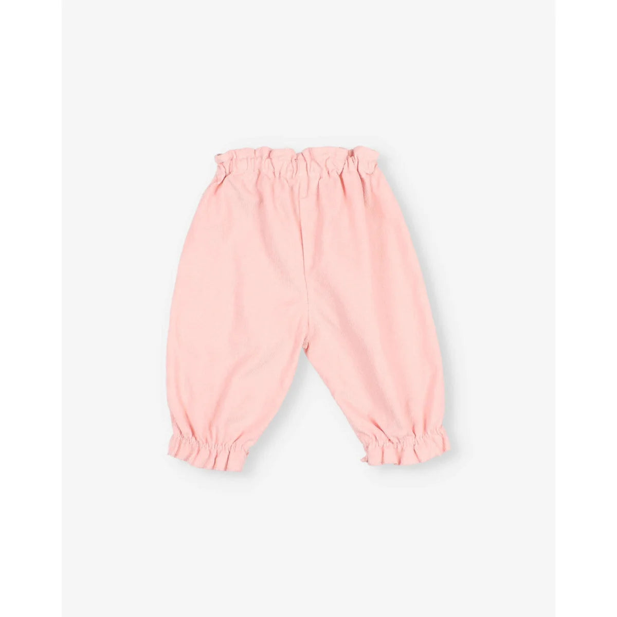 Búho Baby Soft Velour Girly Pants Rose
