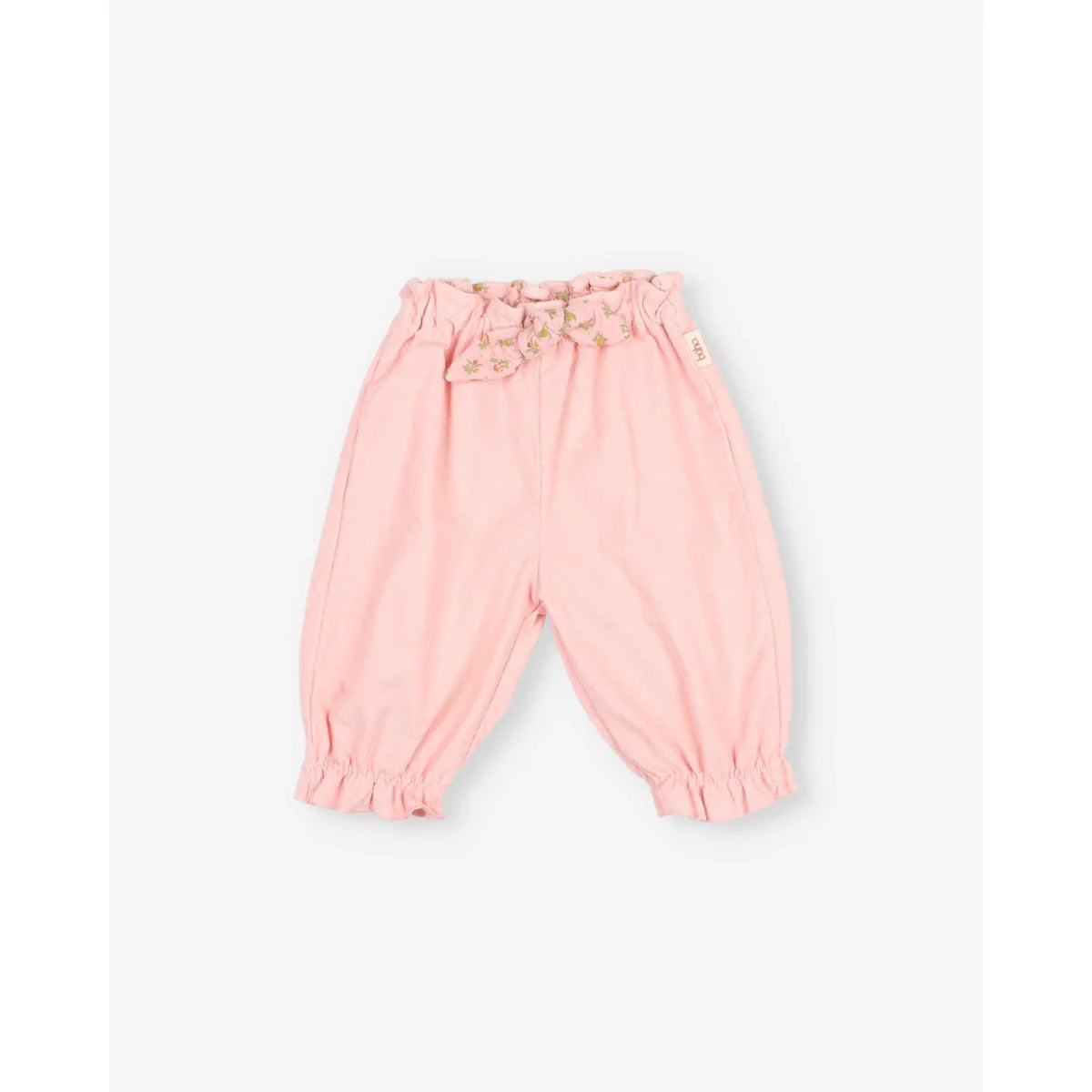 Búho Baby Soft Velour Girly Pants Rose