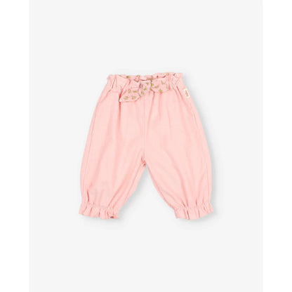 Búho Baby Soft Velour Girly Pants Rose