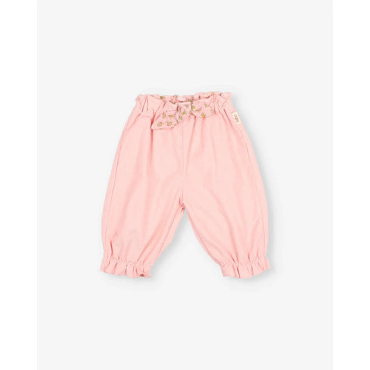 Búho Baby Soft Velour Girly Pants Rose