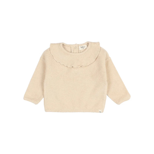 Búho Baby Terry Girly Sweatshirt in Ivory or Rose