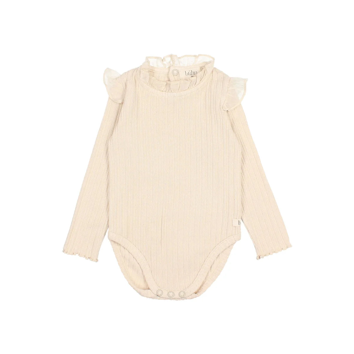 Búho Baby Warm Rib Bodysuit in Ivory or Rose