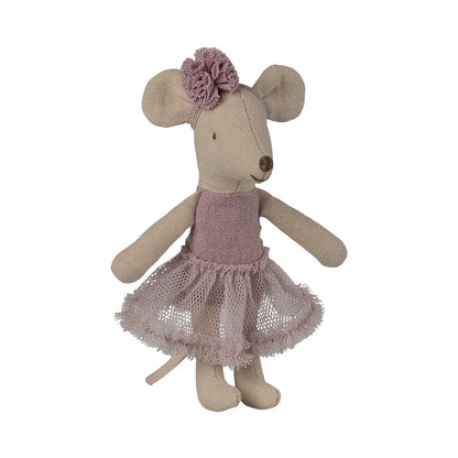 Ballerina Maus kleine Schwester Heather in rosa Spitzen-Tutu-Kleid