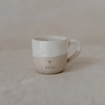 Eulenschnitt Becher mit Henkel Espresso PAPA in 70ml