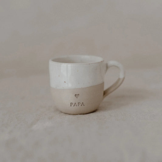 Eulenschnitt Becher mit Henkel Espresso PAPA in 70ml