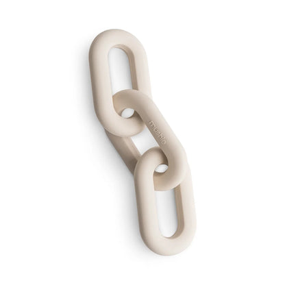Mushie Beissring Kette in Shifting Sand aus Silikon
