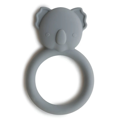 Mushie Beissring Koala in Grau aus Silikon