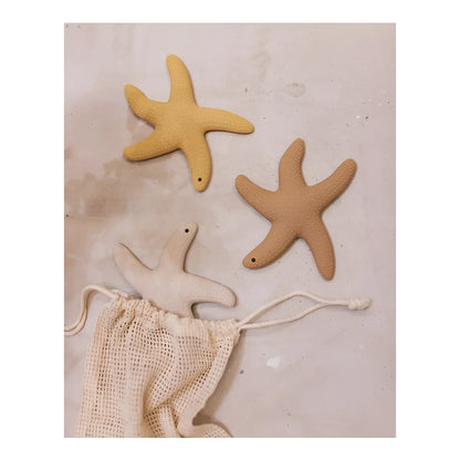 Sternformige Tonornamente in Beige und Gelb für Beissring Lucky Star Cloud Grey
