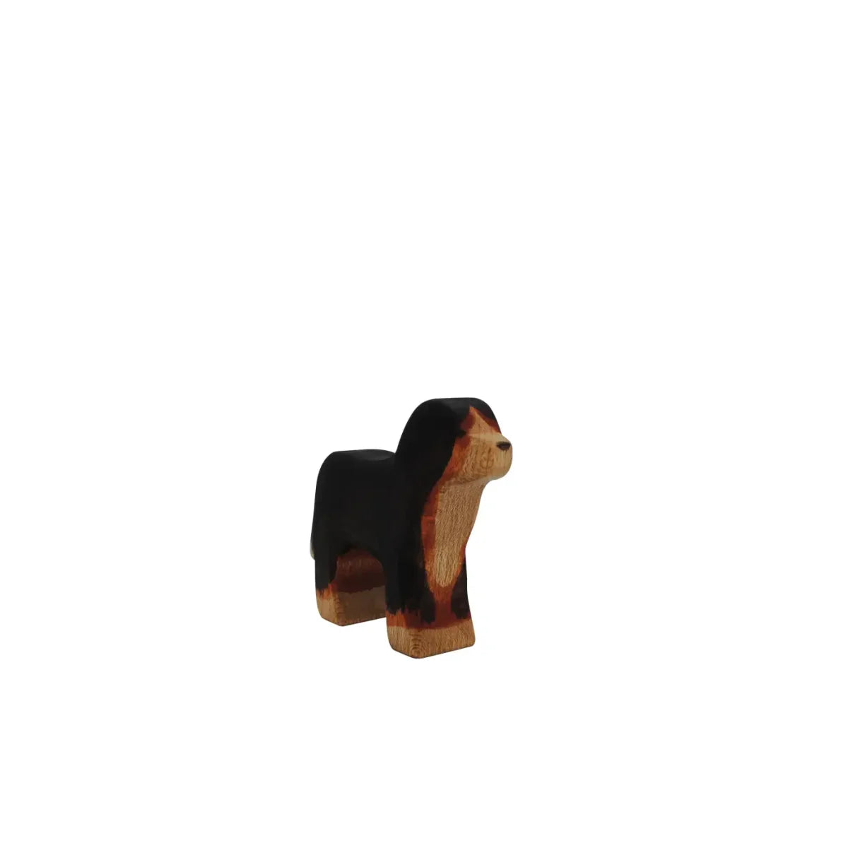 Holzspielzeug Hund mit Schwarzbraun Markierungen, Berner Sennenhund Modell