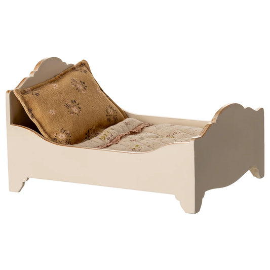 Maileg Bett Maus in Creme