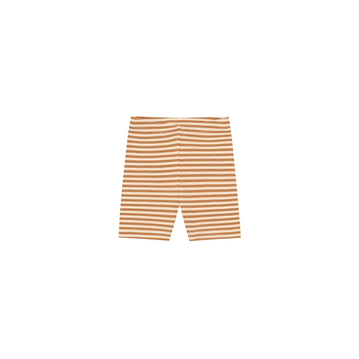 Biker Shorts Copper Stripes in Beige und Creme horizontal gestreift